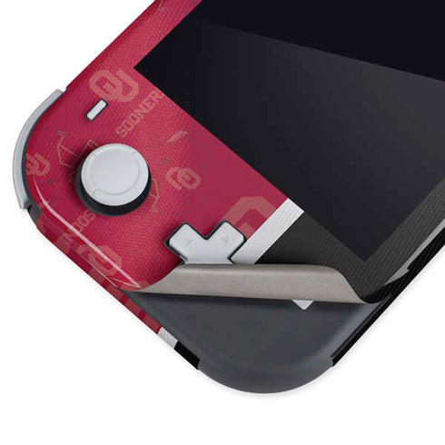 University of Oklahoma Split Jersey Nintendo Switch Lite Skin